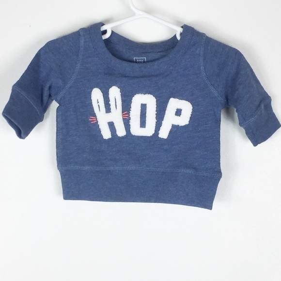 GAP Other - Baby Gap Crew Neck Bunny Hop Pullover Sweatshirt